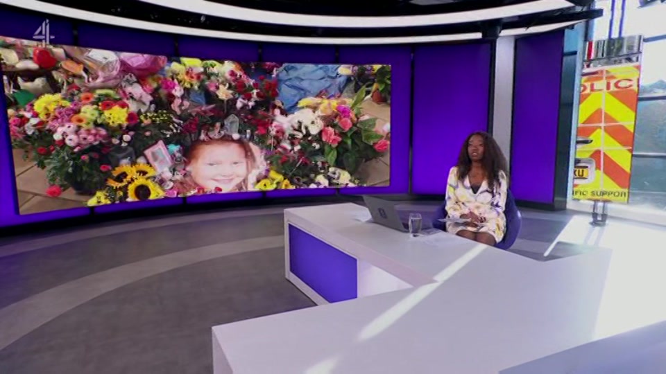 Broadcast still at 34m. Channel 4, Channel 4 News, 8 July 2026.