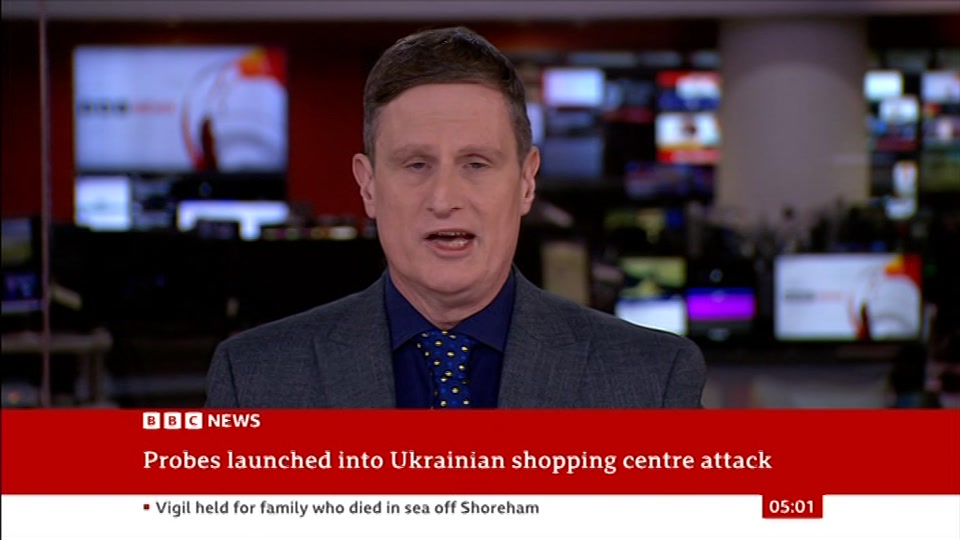 Still from BBC News at 1:00
