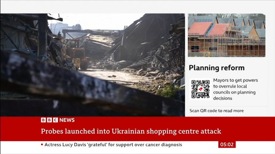 Still from BBC News at 2:00