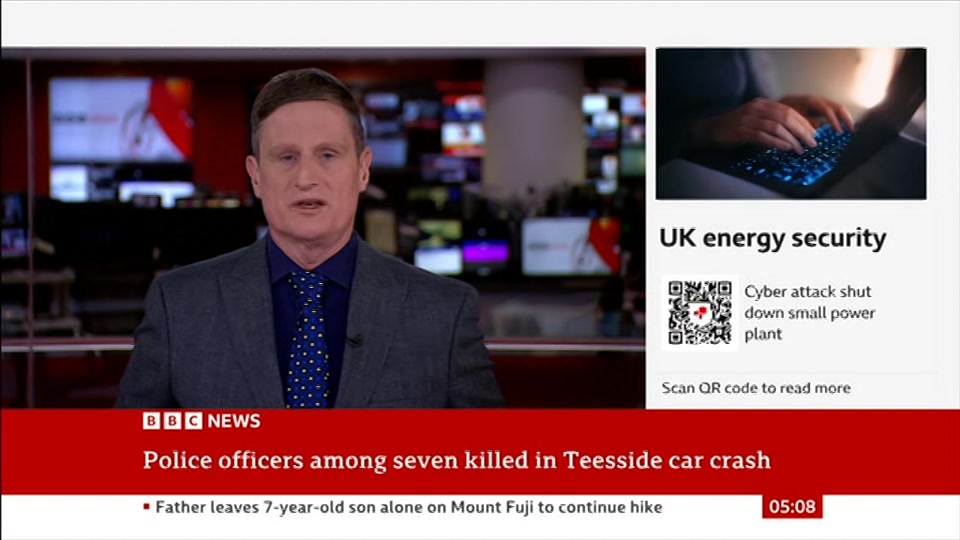 Still from BBC News at 8:00