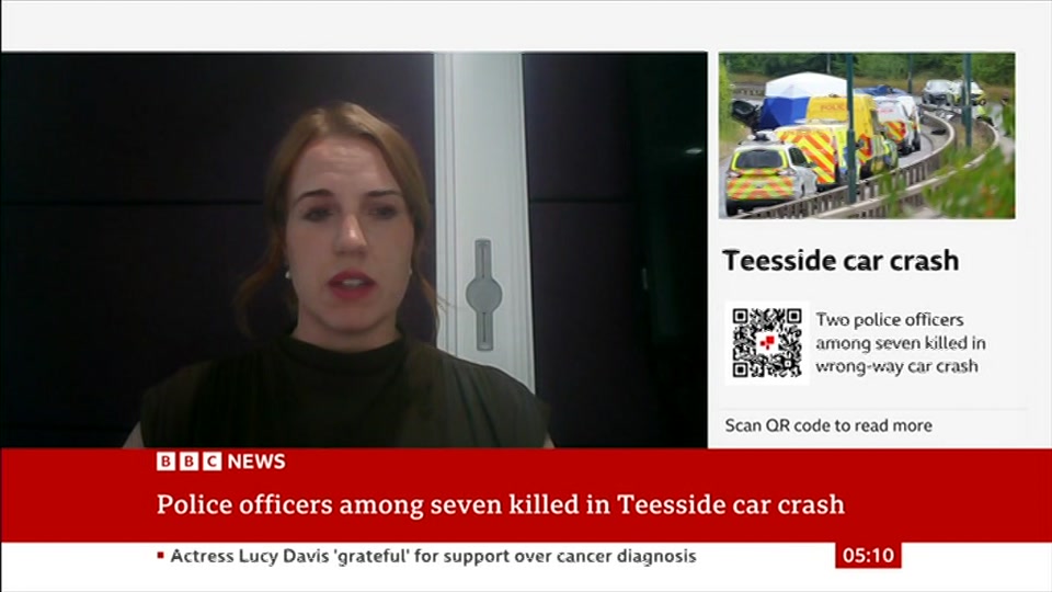 Broadcast still at 10m. BBC News, 23 August 2026.