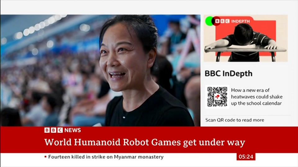 Still from BBC News at 24:00