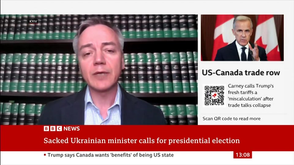 Still from BBC News at 8:00