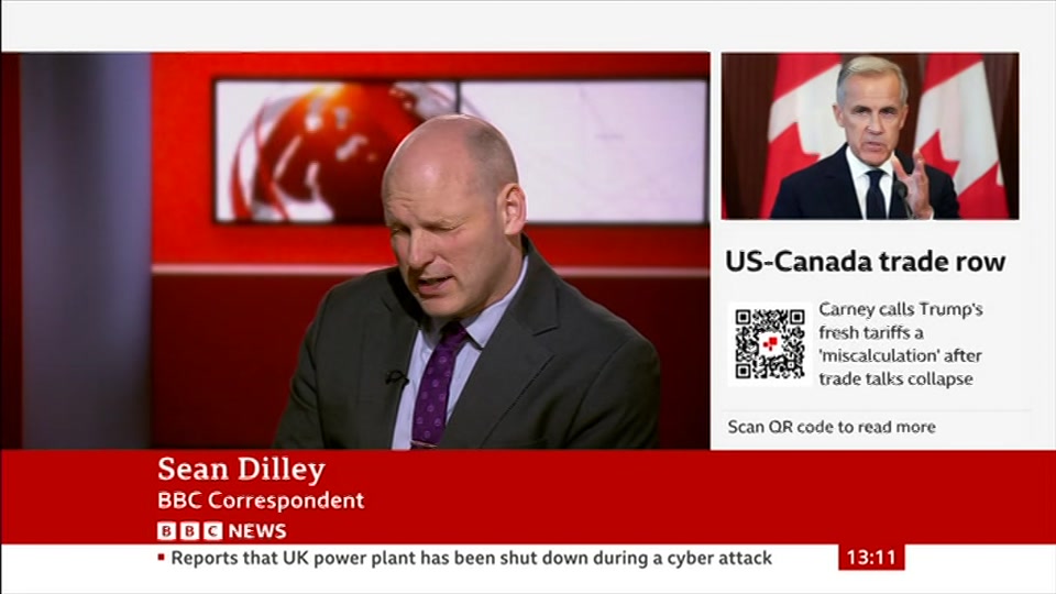 Still from BBC News at 11:00