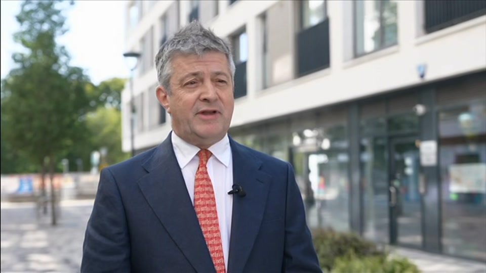 Broadcast still at 11m. BBC One, BBC News, 23 August 2026.