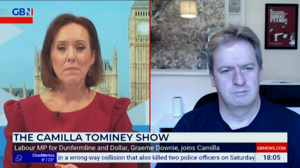 Still from GB News at 5:00