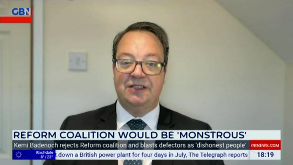 Still from GB News at 19:00