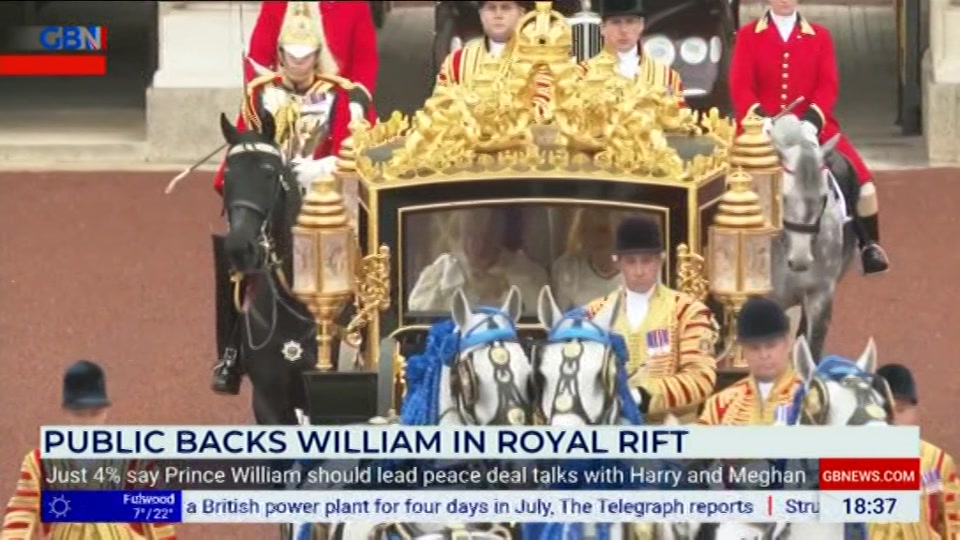 Broadcast still at 37m. GB News, New: The Camilla Tominey Show..., 23 August 2026.