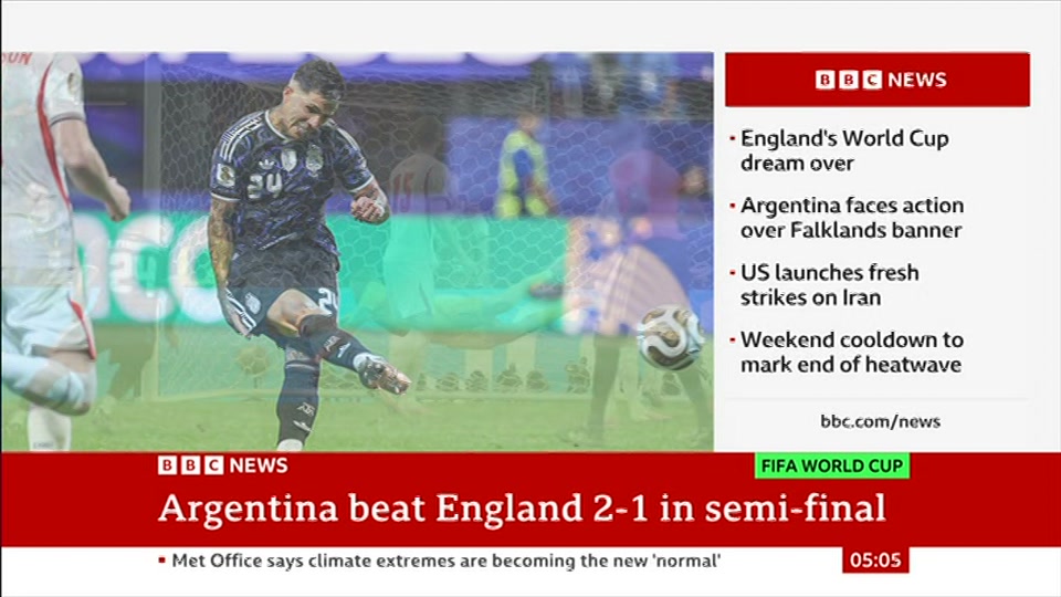 Still from BBC News at 5:00