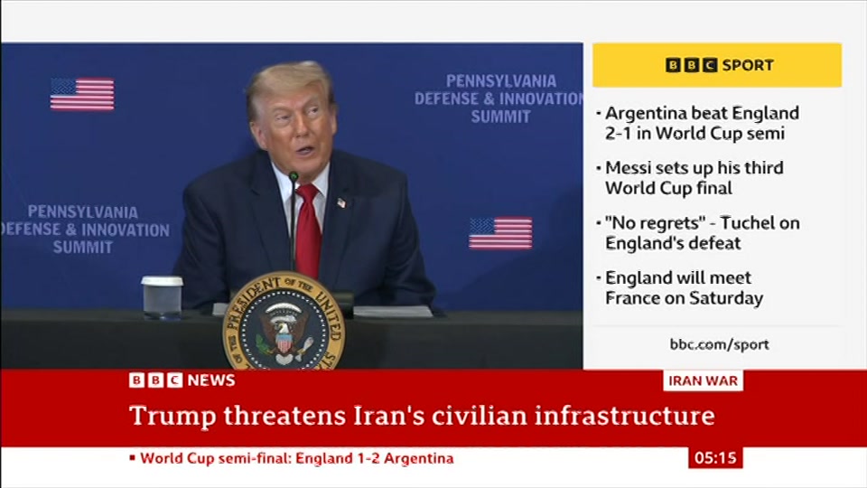 Still from BBC News at 15:00
