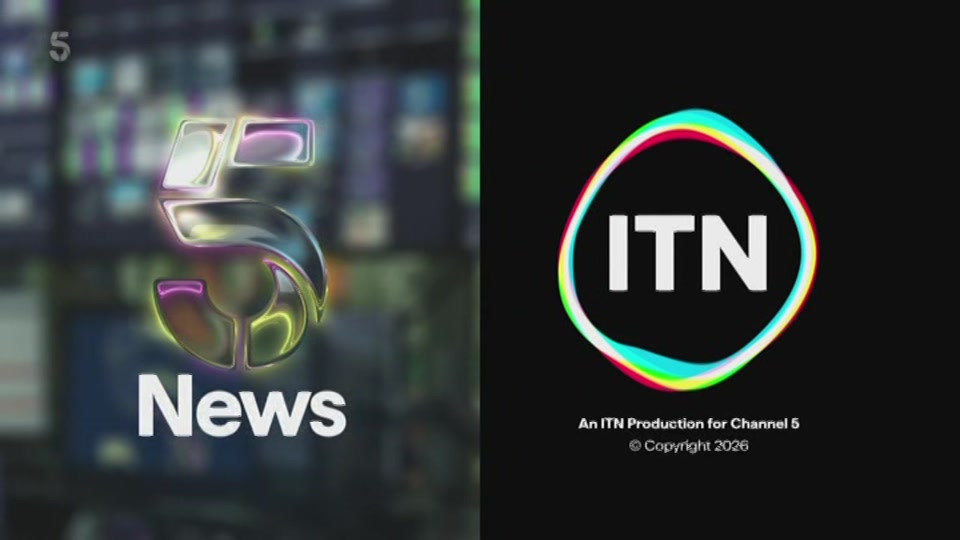 Broadcast still at 2m. 5, 5 News at Lunchtime, 16 July 2026.