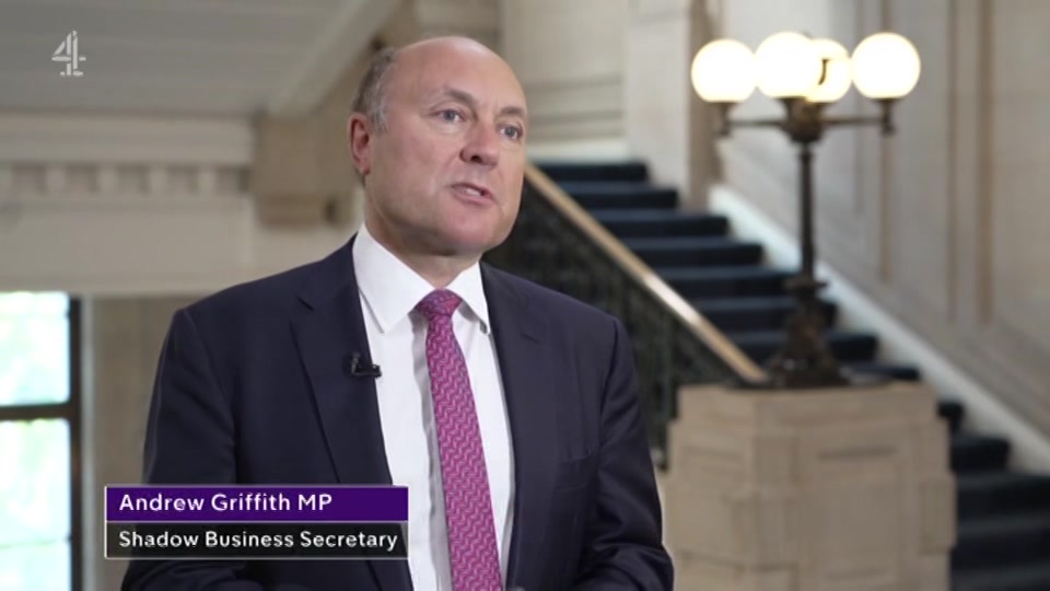 Broadcast still at 28m. Channel 4, Channel 4 News, 16 July 2026.