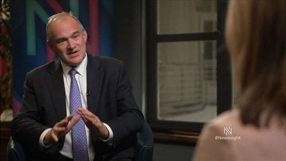 Broadcast still at 13m. BBC TWO, Newsnight, followed by Weather, 6 July 2026.