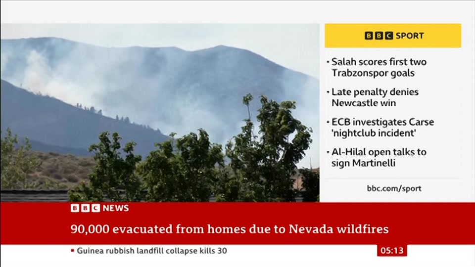 Still from BBC News at 13:00