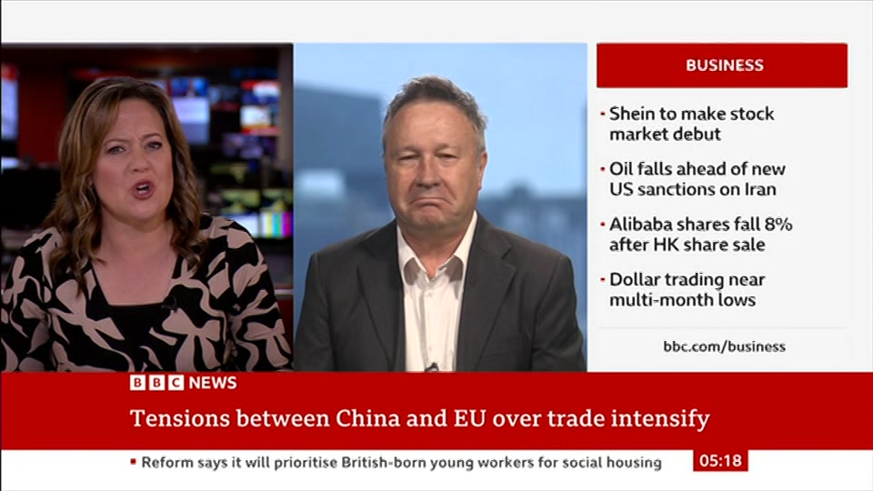 Broadcast still at 18m. BBC News, 24 August 2026.