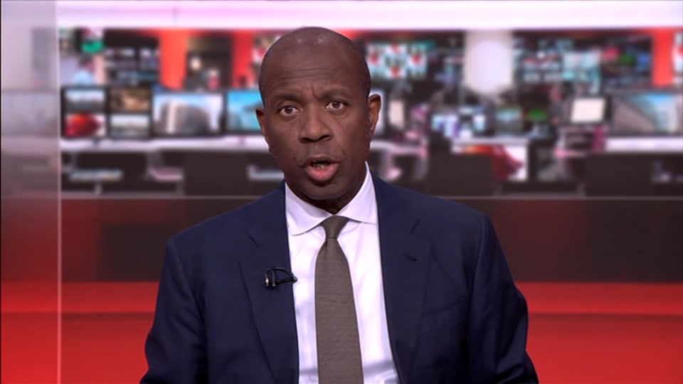 Broadcast still at 9m. BBC One, BBC News, 24 August 2026.