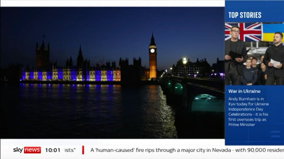Still from Sky News at 1:00