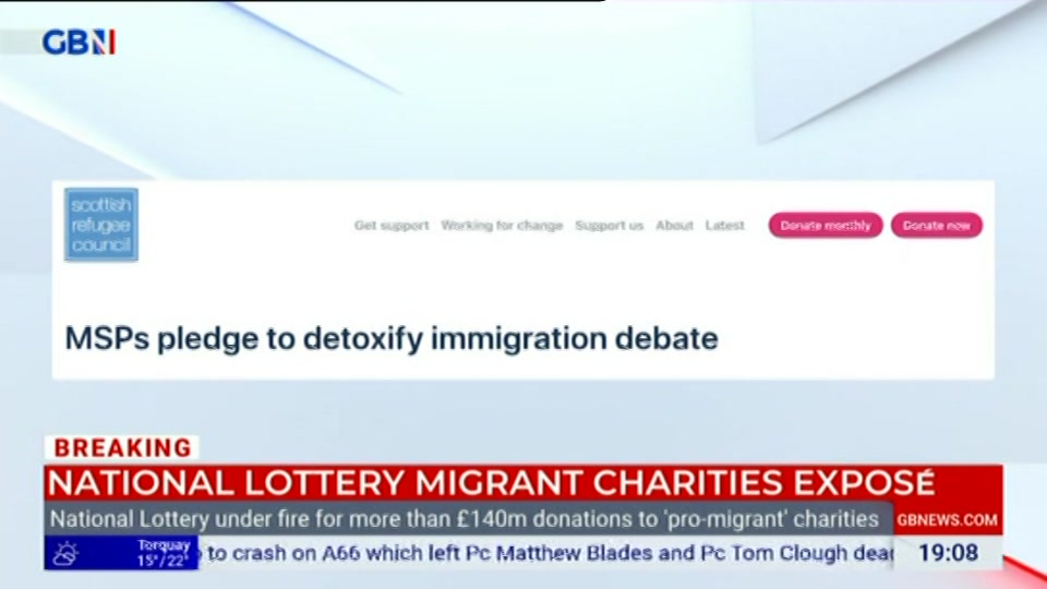 Still from GB News at 8:00