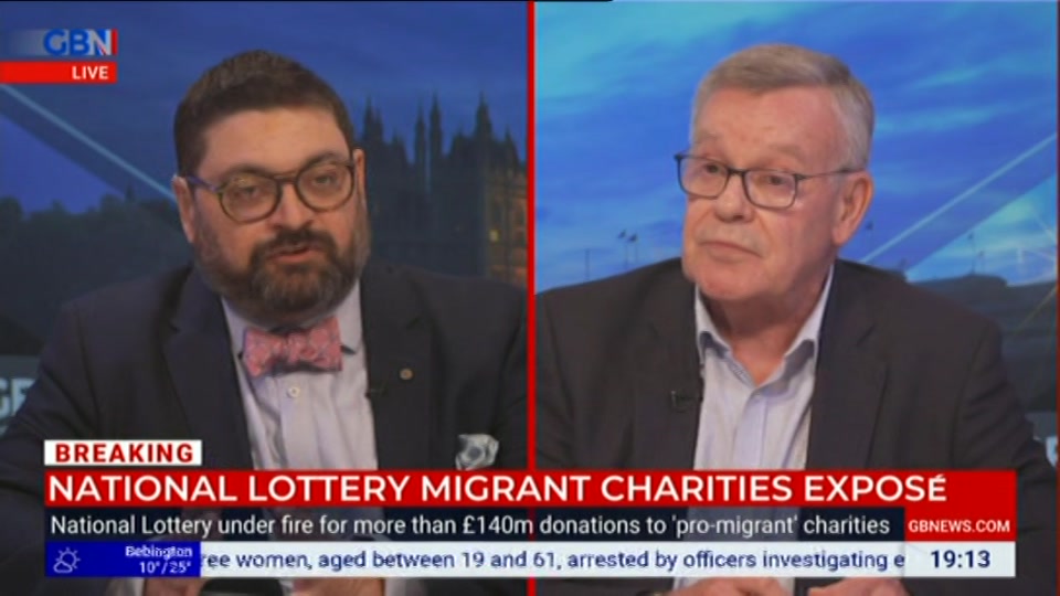 Broadcast still at 13m. GB News, New: GBN Tonight, 24 August 2026.