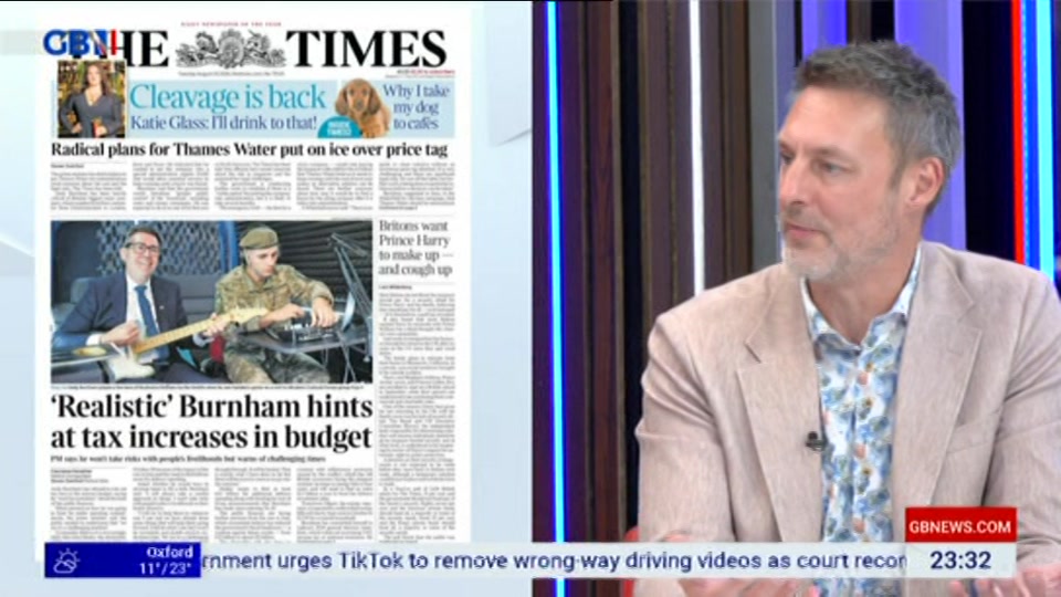 Still from GB News at 32:00