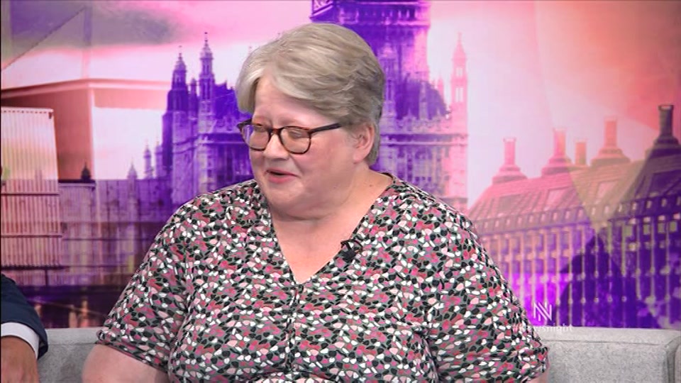 Broadcast still at 26m. BBC TWO, Newsnight, followed by Weather, 8 July 2026.