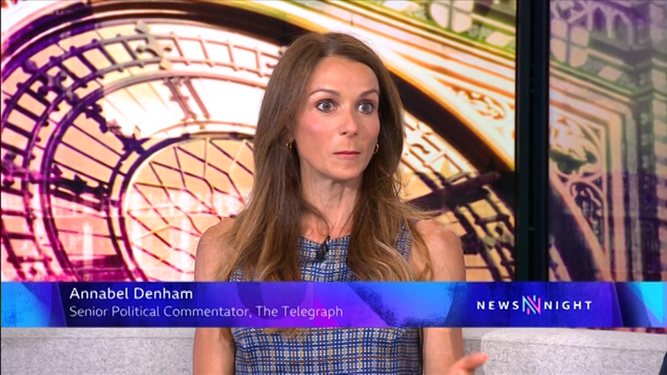 Broadcast still at 10m. BBC TWO, Newsnight, followed by Weather, 9 July 2026.