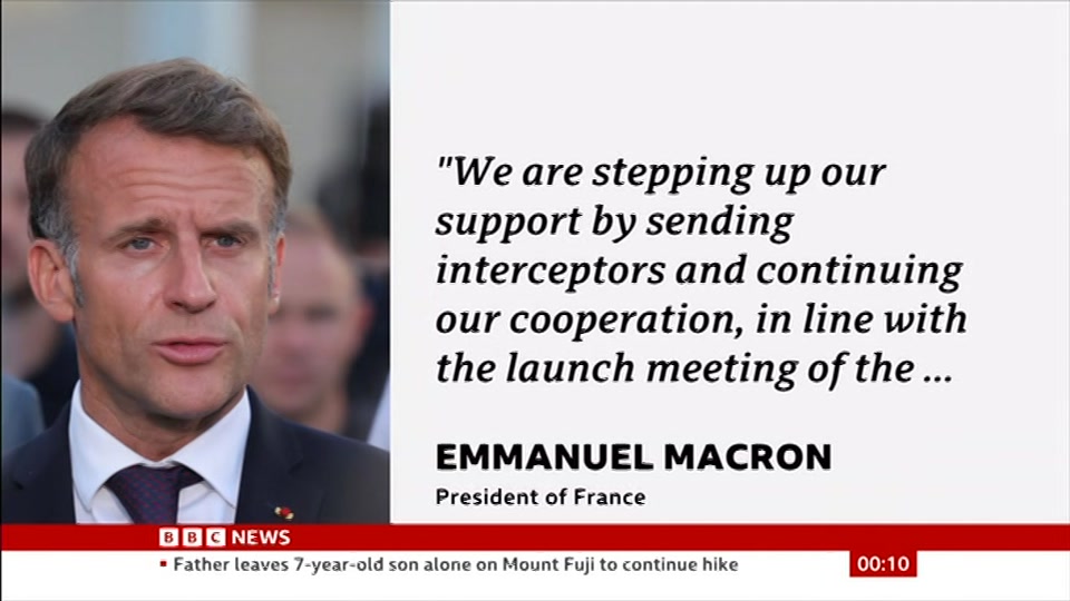 Broadcast still at 10m. BBC News, 22 August 2026.