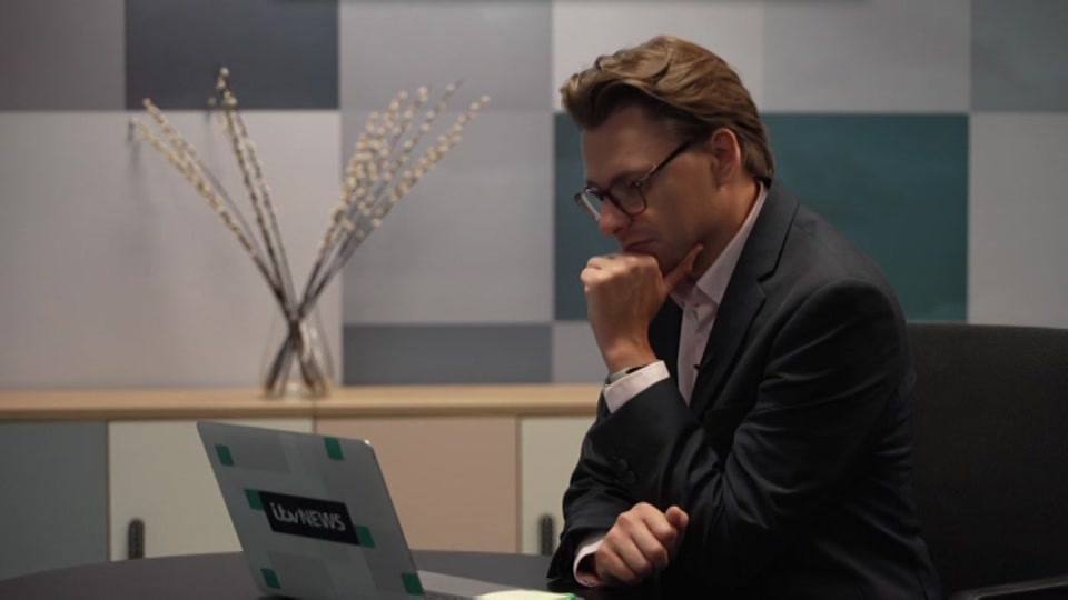 Broadcast still at 6m. ITV, ITV Evening News, 23 August 2026.