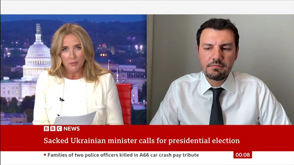 Still from BBC News at 8:00