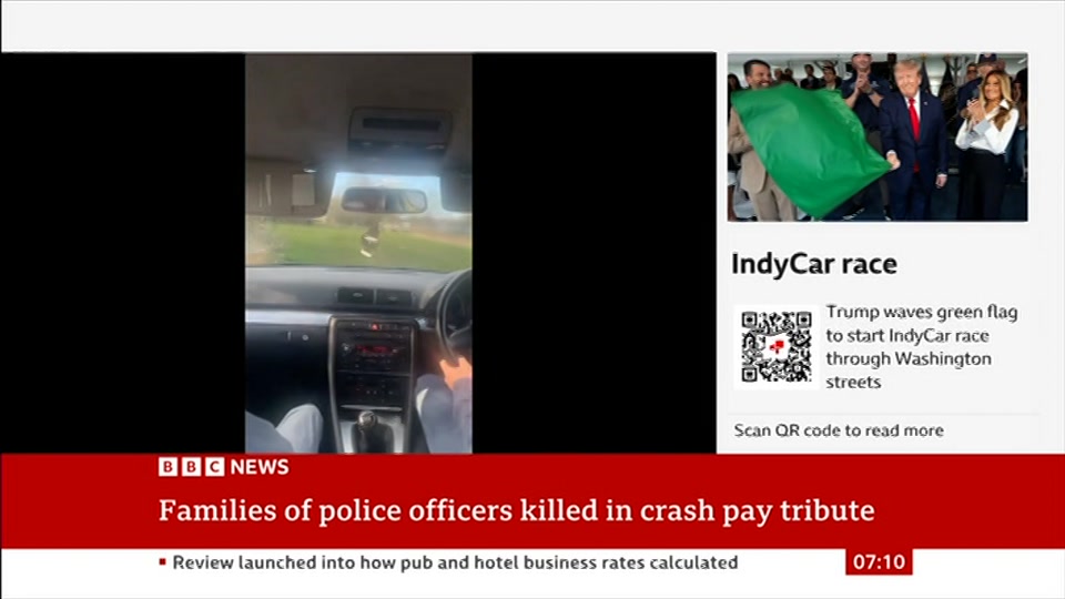 Still from BBC News at 10:00