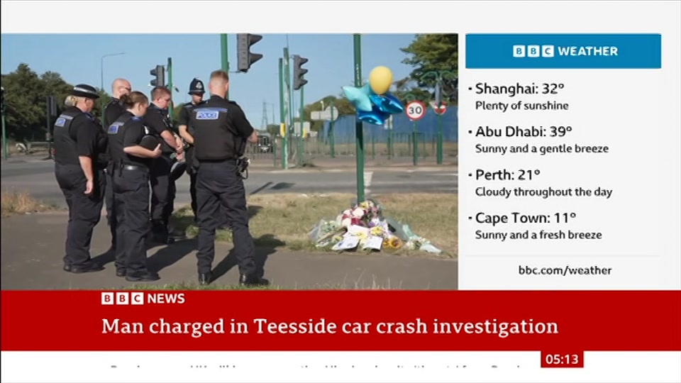 Still from BBC News at 13:00