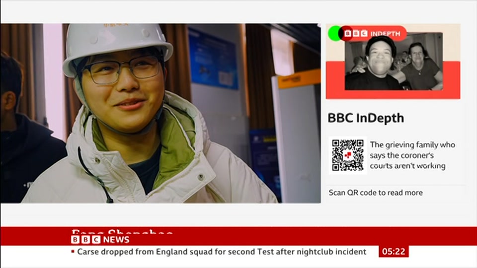 Still from BBC News at 22:00