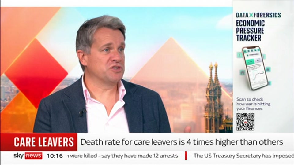 Still from Sky News at 16:00