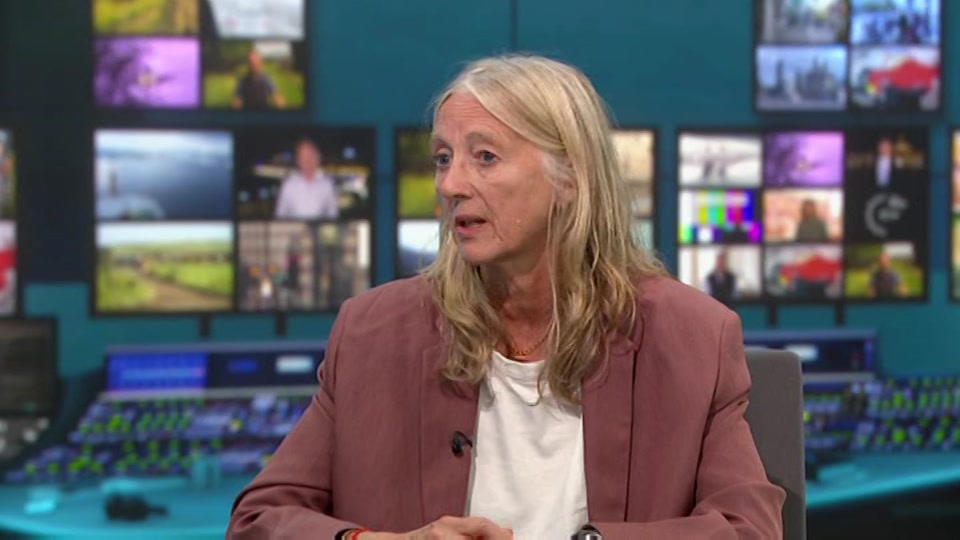 Broadcast still at 14m. ITV, ITV Lunchtime News, 25 August 2026.