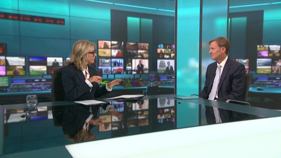 Broadcast still at 13m. ITV, ITV Evening News, 25 August 2026.
