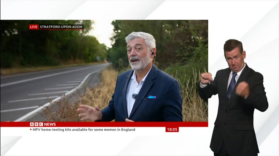 Still from BBC News at 5:00
