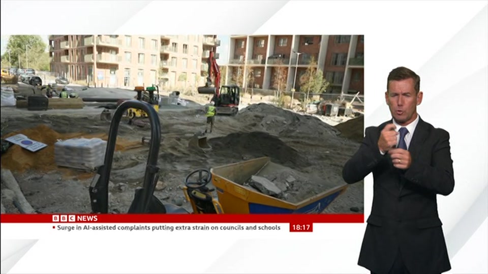 Broadcast still at 17m. BBC News, Signed: BBC News at Six, 25 August 2026.