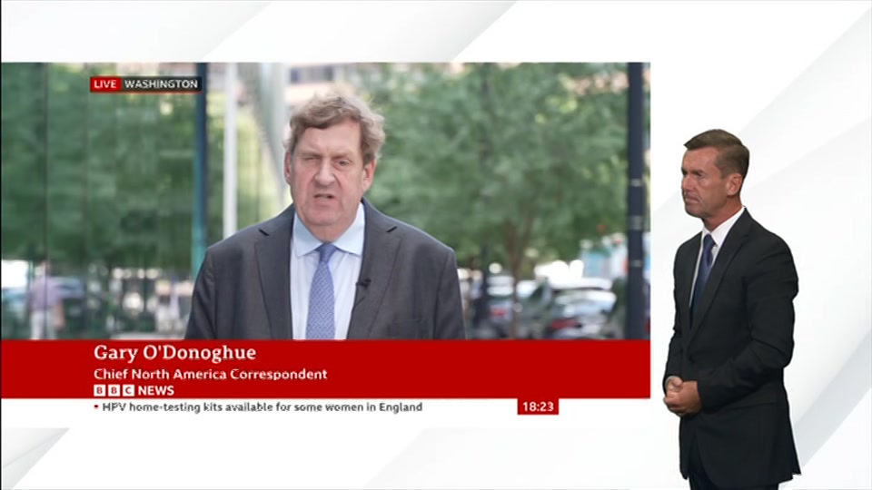 Still from BBC News at 23:00