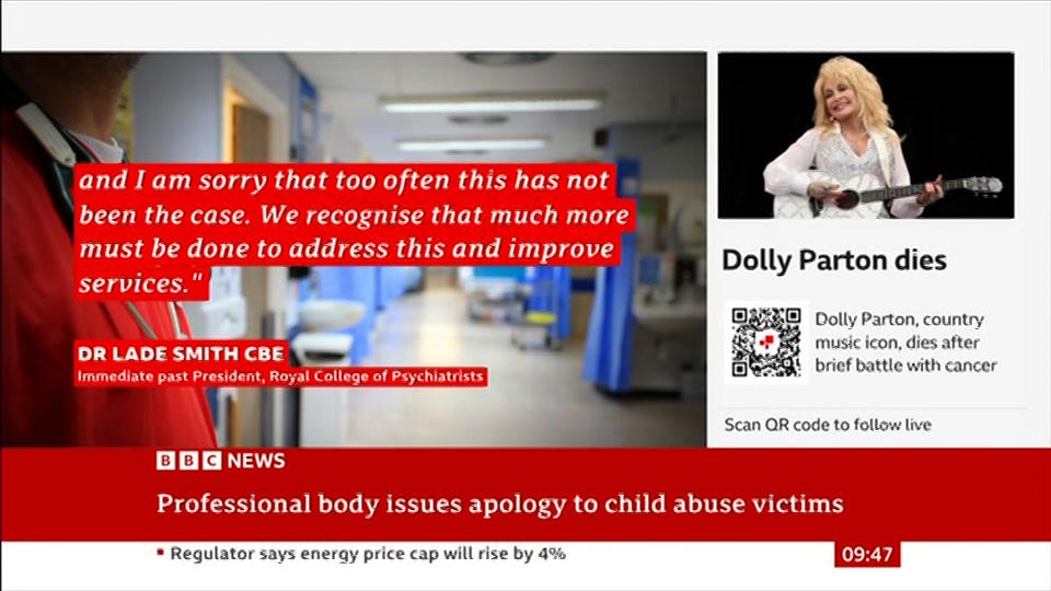 Still from BBC News at 17:00