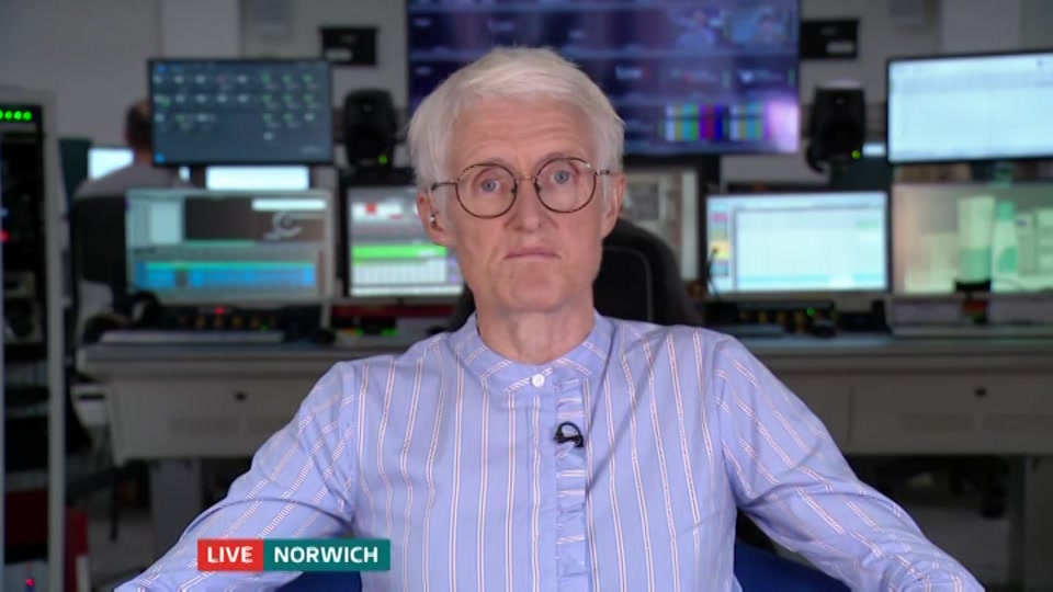 Broadcast still at 15m. ITV, ITV Lunchtime News, 26 August 2026.