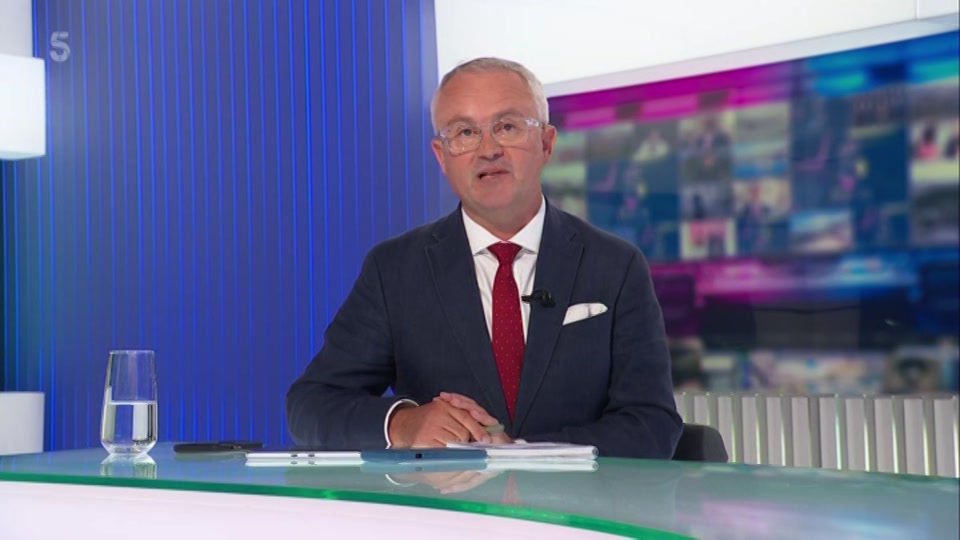 Broadcast still at 24m. Channel 5, 5 News with Dan Walker, 26 August 2026.