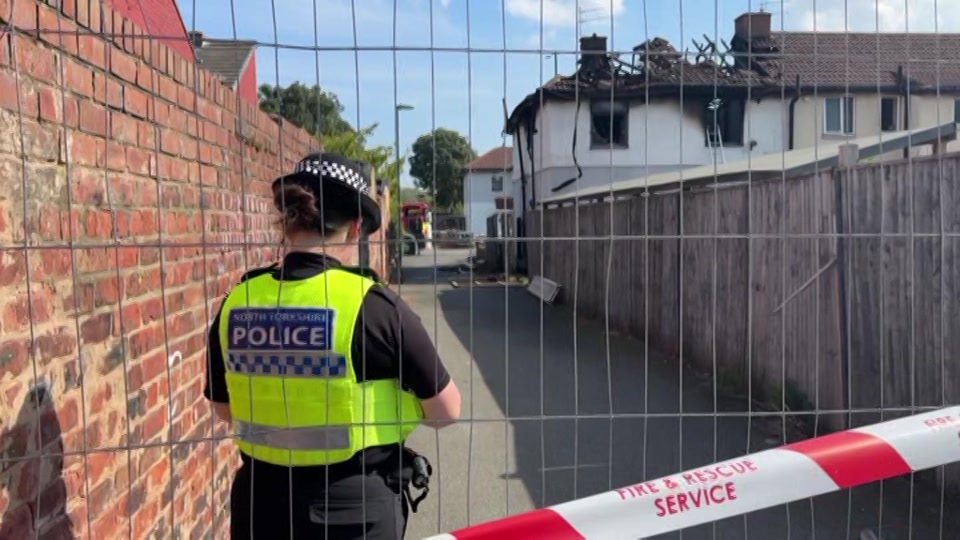 Broadcast still at 13m. ITV, ITV Evening News, 26 August 2026.