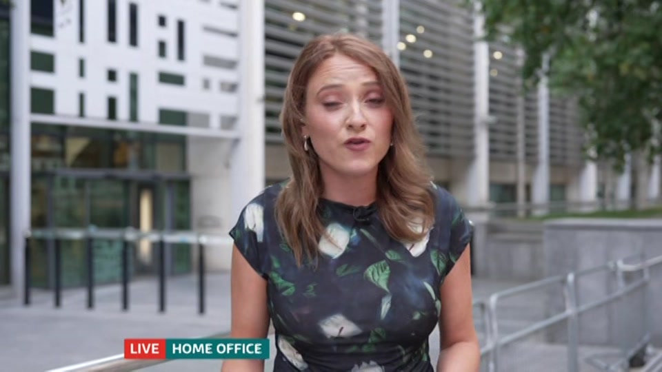 Broadcast still at 49m. ITV, ITV Evening News, 26 August 2026.