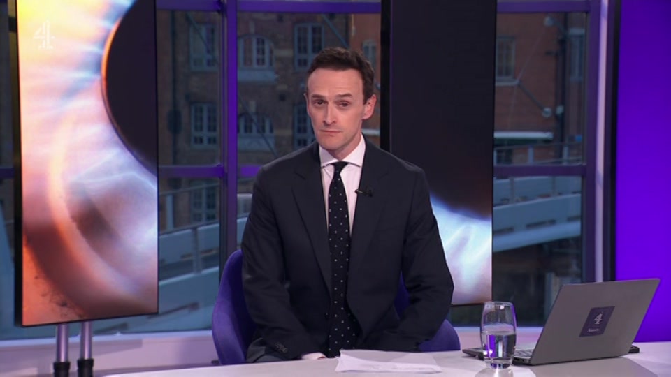 Broadcast still at 26m. Channel 4, Channel 4 News, 26 August 2026.