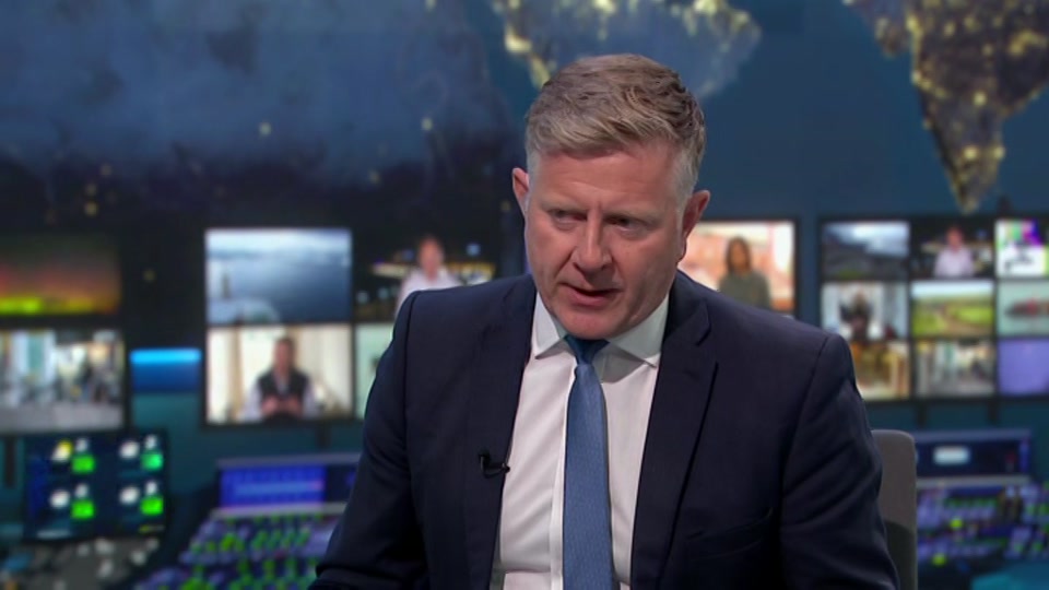 Broadcast still at 22m. ITV, ITV News at Ten, 26 August 2026.