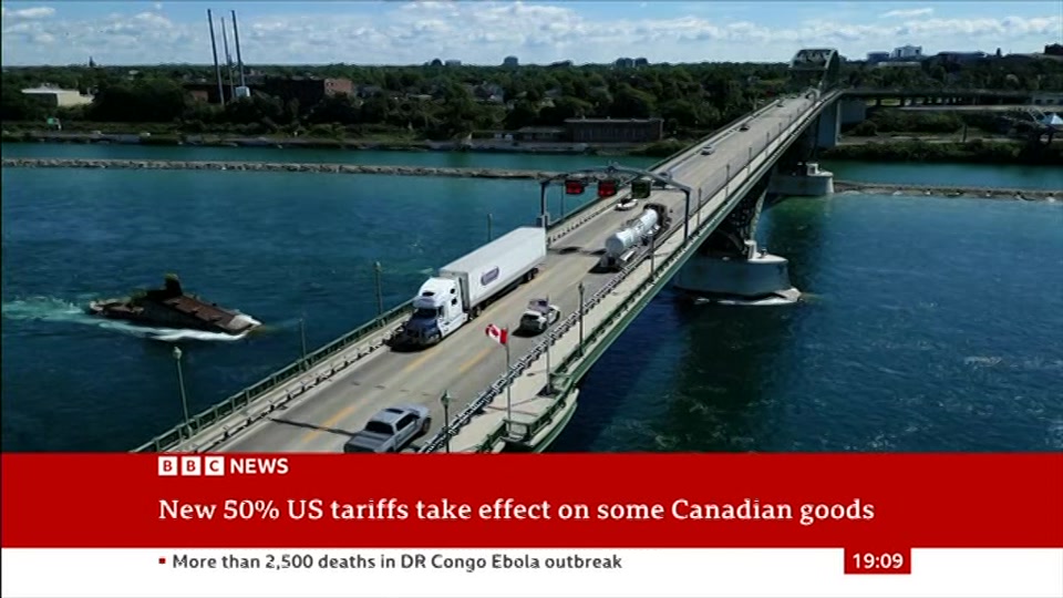 Still from BBC News at 9:00