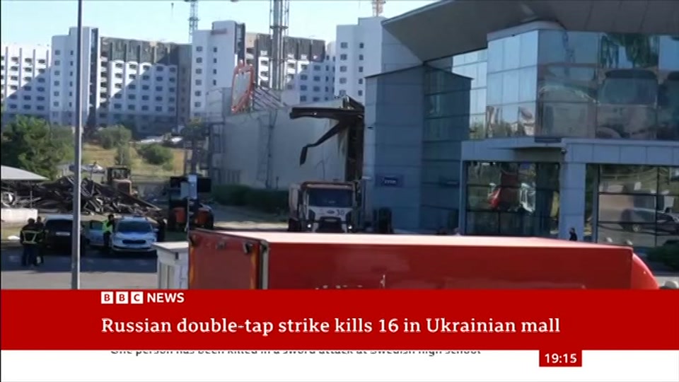 Still from BBC News at 15:00