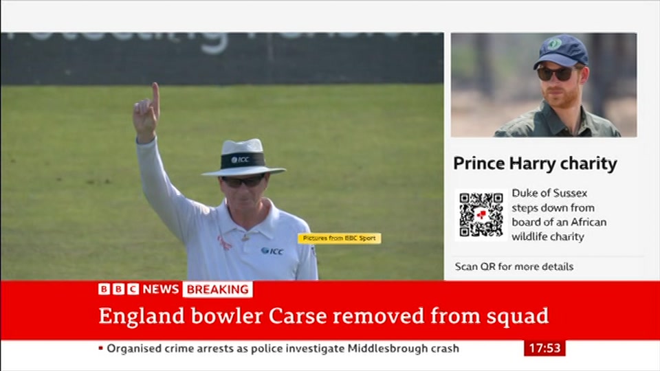 Still from BBC News at 23:00