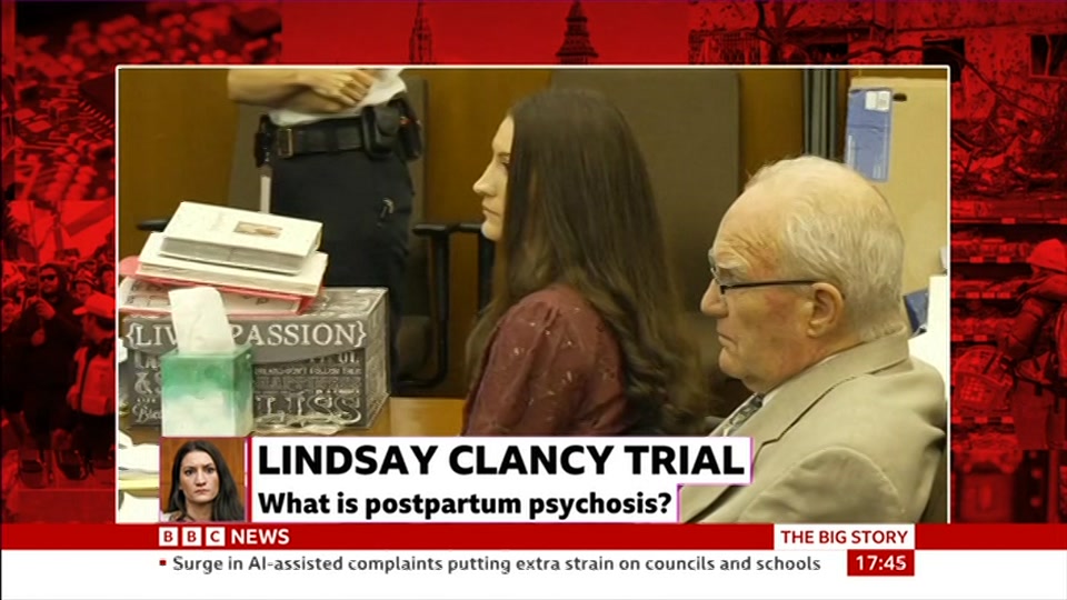 Broadcast still at 15m. BBC News, 25 August 2026.
