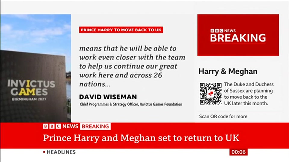 Still from BBC News at 6:00